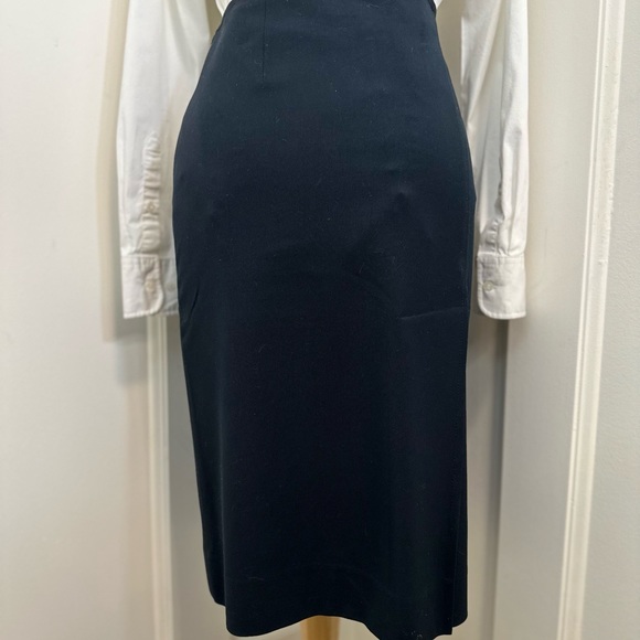Club Monaco Pleated Navy Skirt - Picture 2 of 9